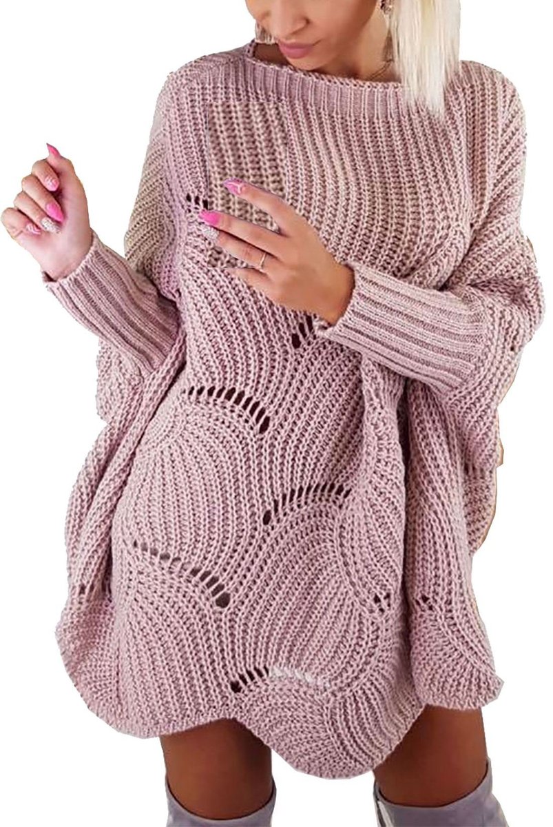 Knitted Balloon Sleeve Crew Neck Sweaters - StyleWe.com